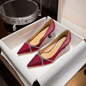 Satin Top Pointed Heels slider icon 1