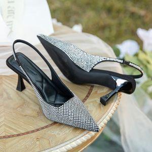 Premium Rhinestone Top Slingback Heels slider icon 6